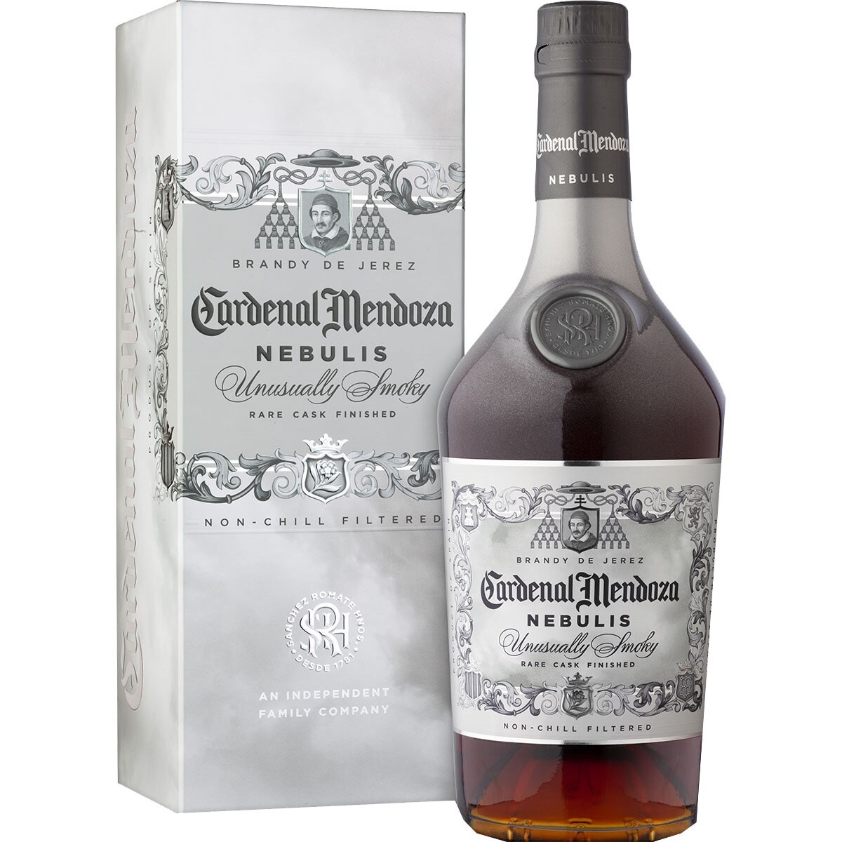 Nebulis brandy ahumado de Jerez botella 70 cl