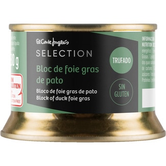 bloc de foie gras de pato trufado sin gluten lata 130 g - El Corte Ingles Selection