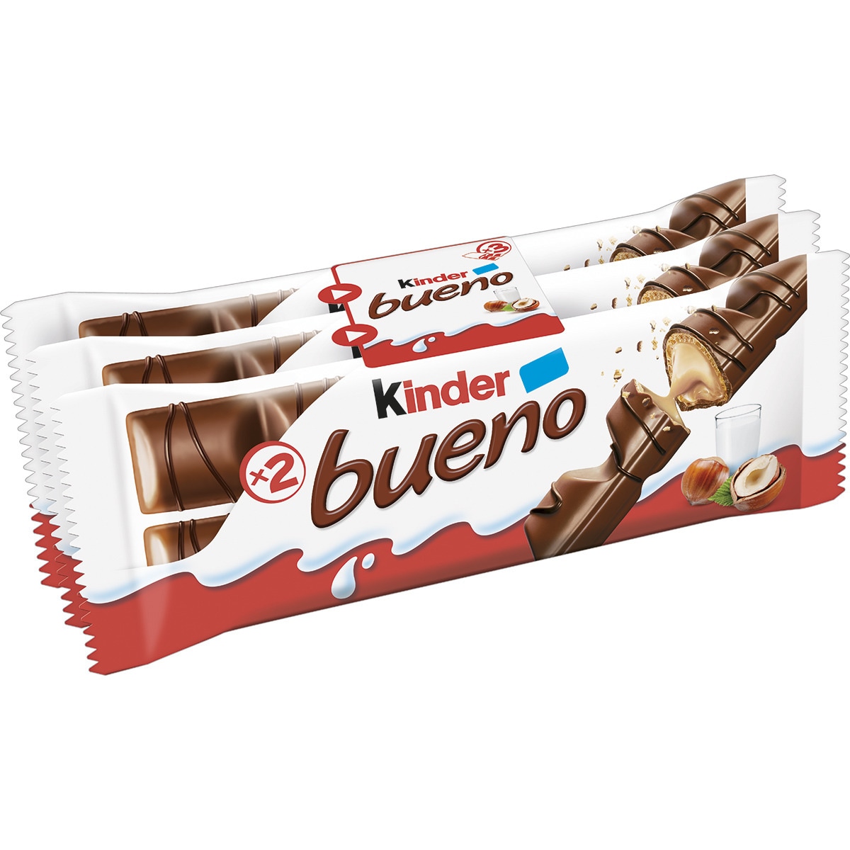barritas de chocolate con leche y avellanas pack 3 unidades estuche 129 g
