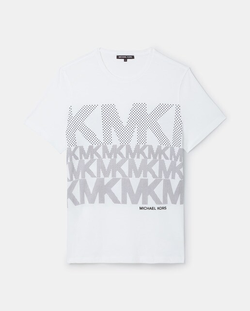 Camiseta de hombre de algodón con logotipos · Michael Kors · El Corte Inglés