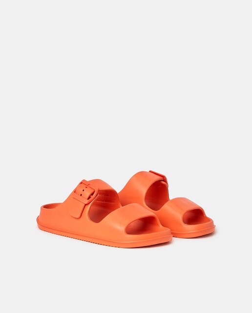 Sandalias de mujer naranja con hebilla · Énfasis · El Corte Inglés