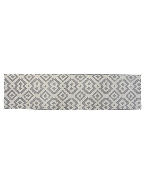 Imagen 0 de Alfombra poliéster gris y beige