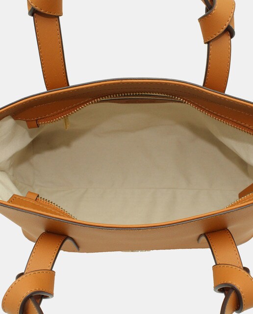 Bolso shopper de piel lisa en camel con bolsillos interiores · Cats · El  Corte Inglés