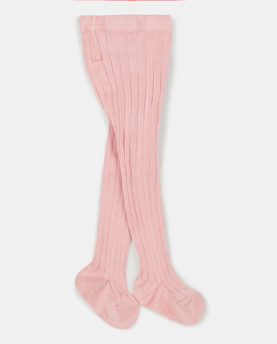 Collants basiques côtelés