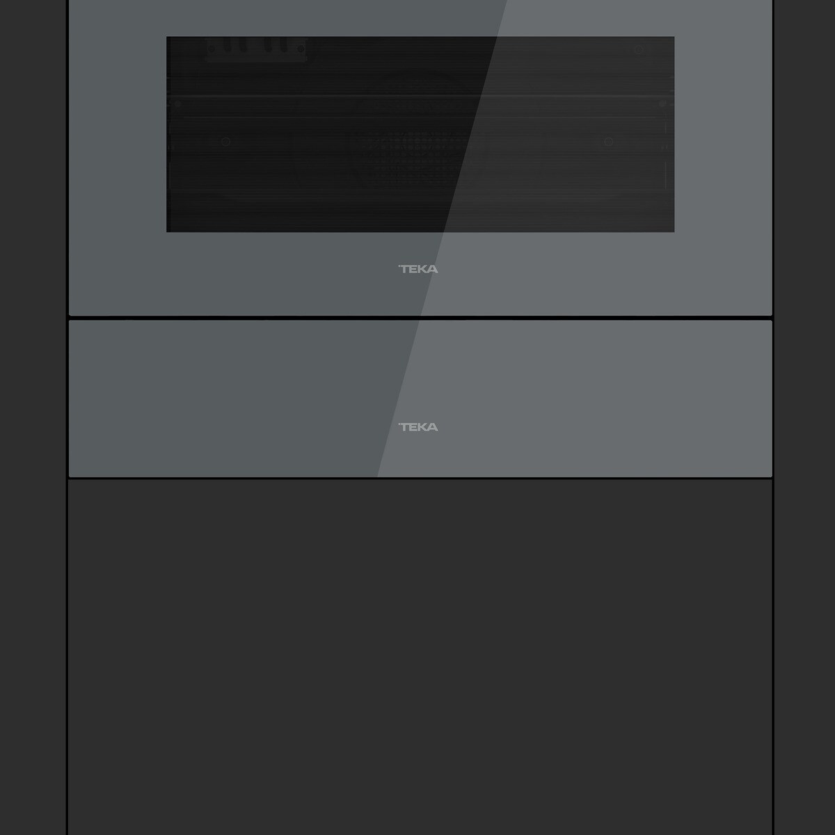 Cristal frontal para Calientaplatos y Envasadora al vacío Teka - KIT VS/CP cristal gris Gris-3