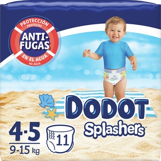 Splashers bañador desechable 9-15 kg talla 4-5 paquete 11 unidades - Dodot