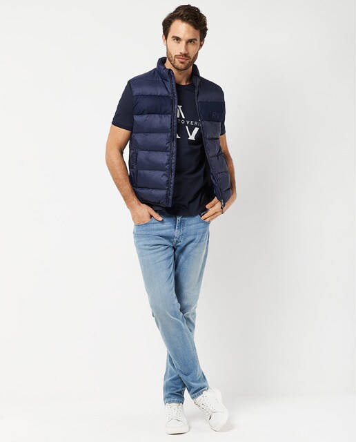 Camiseta de hombre marino de manga corta · Roberto Verino · El Corte Inglés