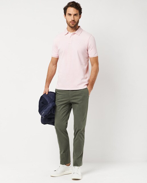 Polo de hombre regular de manga corta rosa · Roberto Verino · El Corte  Inglés