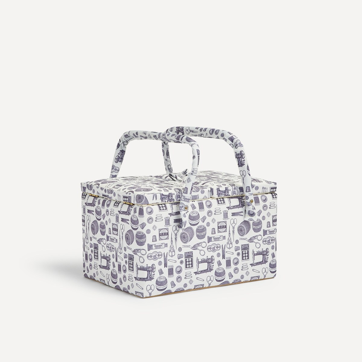 Costurero tapa doble Vintage El Corte Inglés Blanco-3