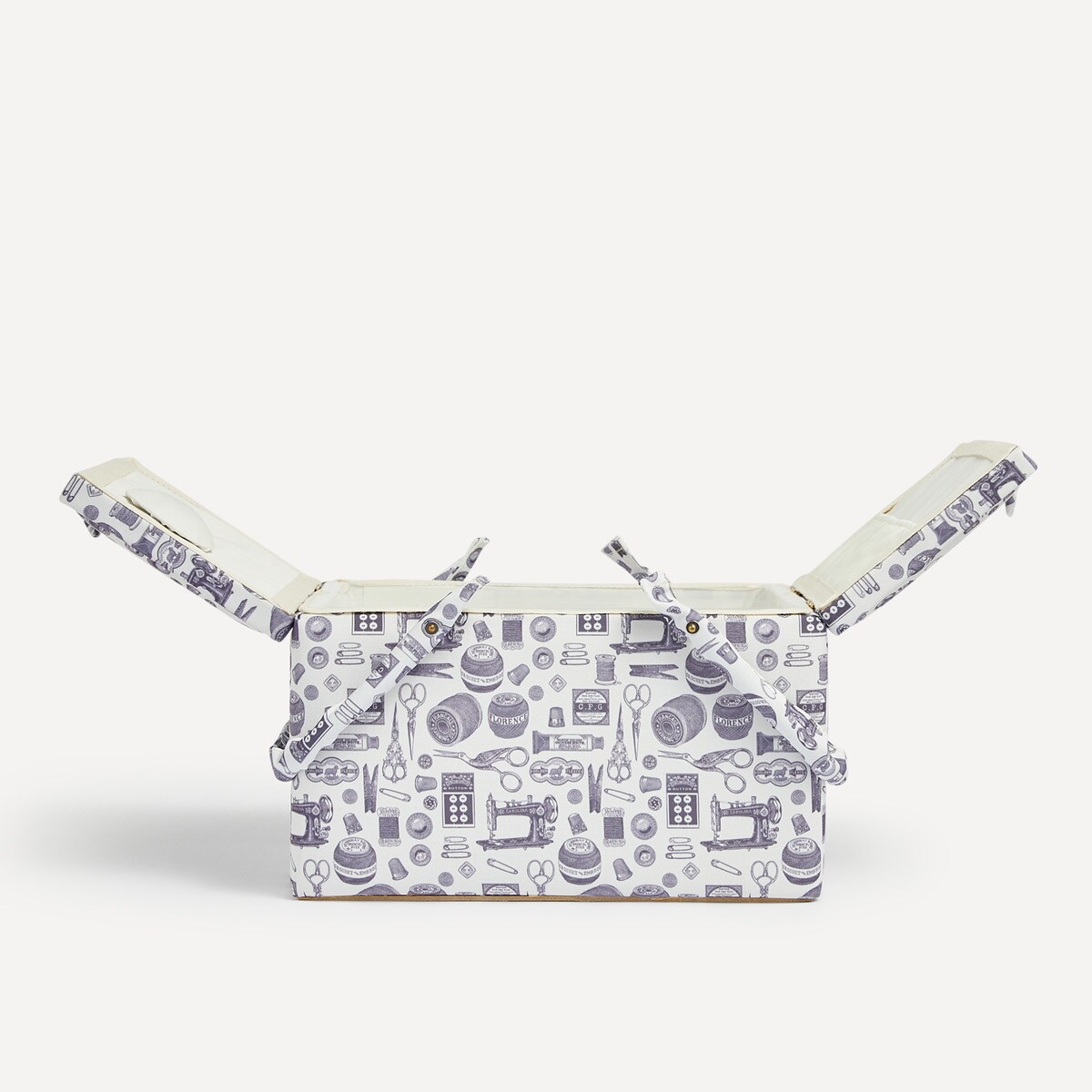 Costurero tapa doble Vintage El Corte Inglés Blanco-2