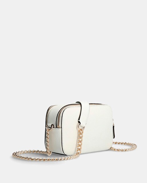 Bandolera pequeña Noelle lisa en blanco con cremallera · Guess · El Corte  Inglés