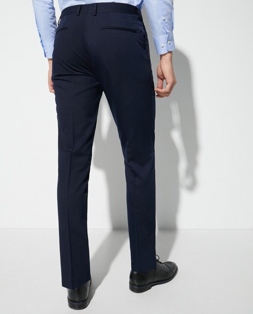 Pantalón de traje de hombre slim azul marino · Easy Wear · El Corte Inglés