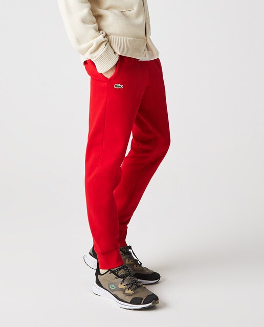 Pantalón de chándal de hombre slim SPORT tennis en felpa de algodón rojo ·  Lacoste · El Corte Inglés