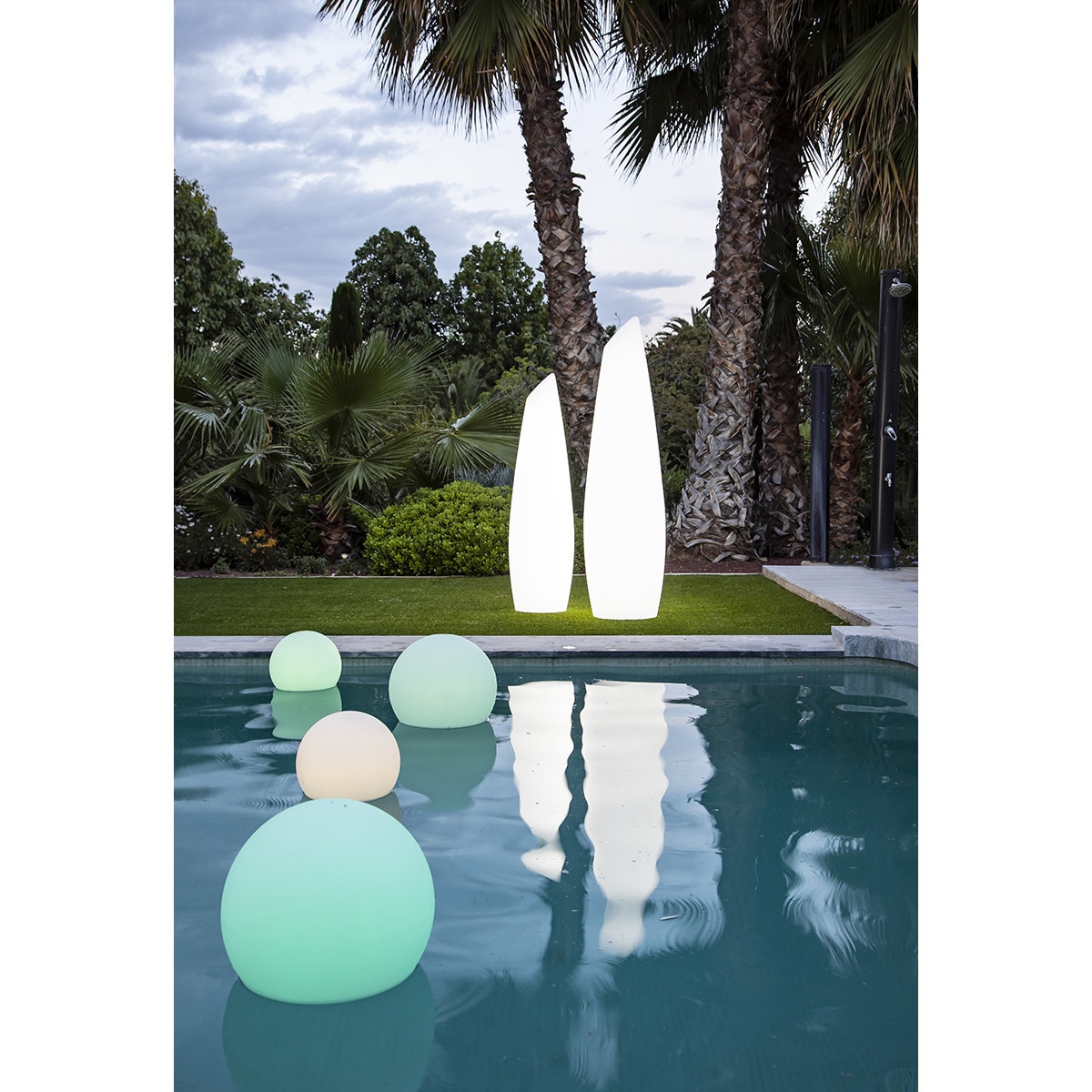 Candeeiro de exterior solar com LED integrado Buly Branco-3