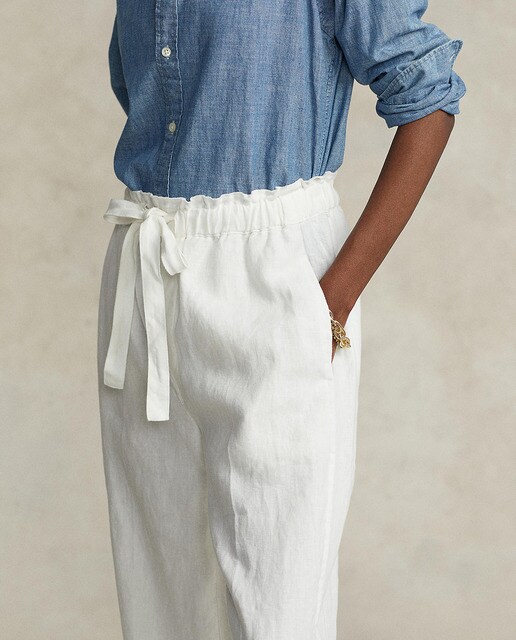 Pantalón de mujer fluido de lino. · Polo Ralph Lauren · El Corte Inglés