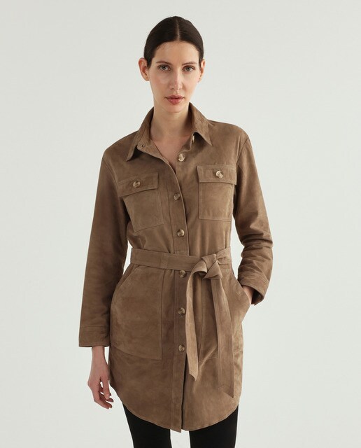 Chaqueta de mujer larga en piel · Esprit Collection · El Corte Inglés
