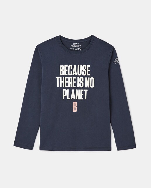 Camiseta de niño manga larga y texto frontal · Ecoalf · El Corte Inglés