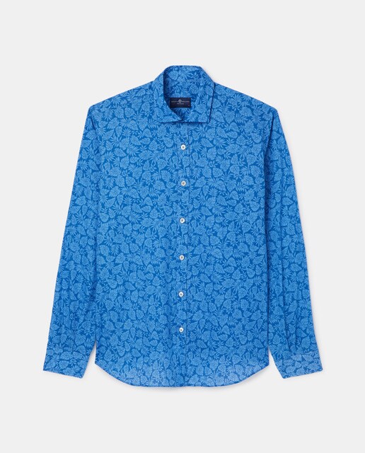 Camisas de hombre regular de flores azul · Miguel Bellido · El Corte Inglés