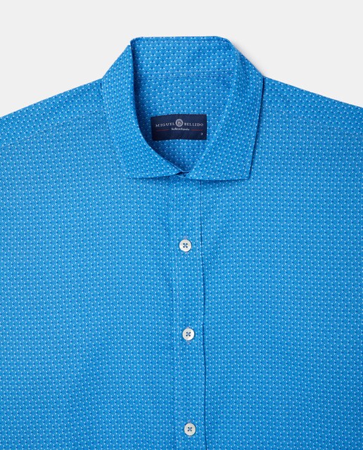 Camisas de hombre regular estampada azul · Miguel Bellido · El Corte Inglés