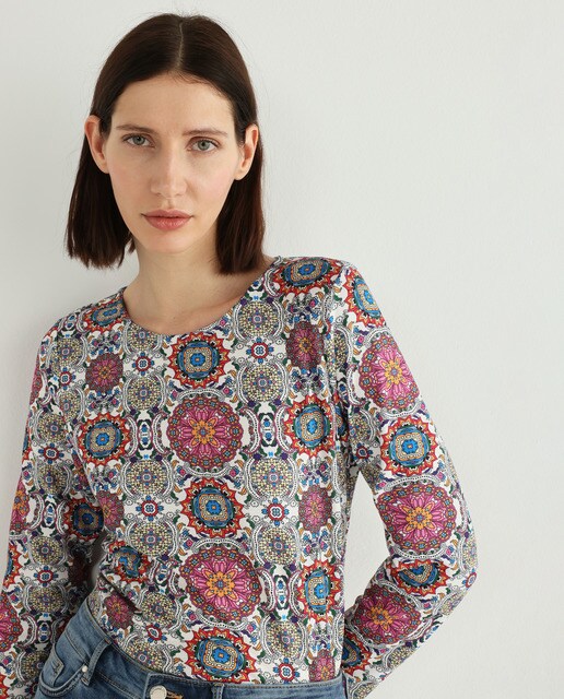 Camiseta de mujer estampada manga larga · Zermatt · El Corte Inglés