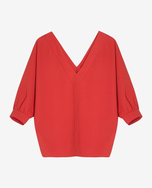 Blusa de mujer fluida escote pico · Roberto Verino · El Corte Inglés