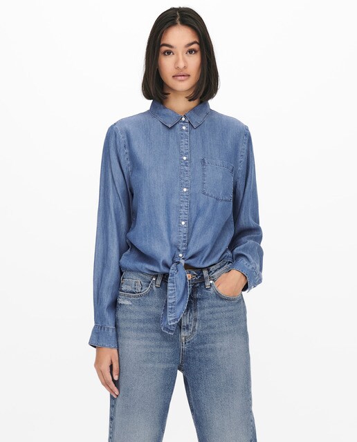 Camisa de mujer cropped vaquera · jdy · El Corte Inglés