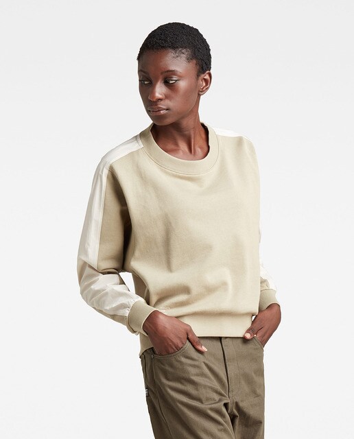 Sudadera Batwing de mujer Mix con corte holagado y un largo acortado · G- Star Raw · El Corte Inglés