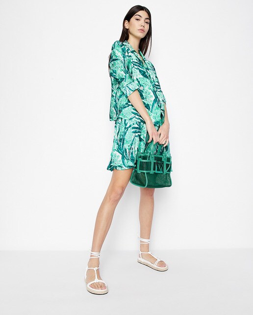 Vestido de mujer Cruzado Estampado de palmeras · Armani Exchange · El Corte  Inglés