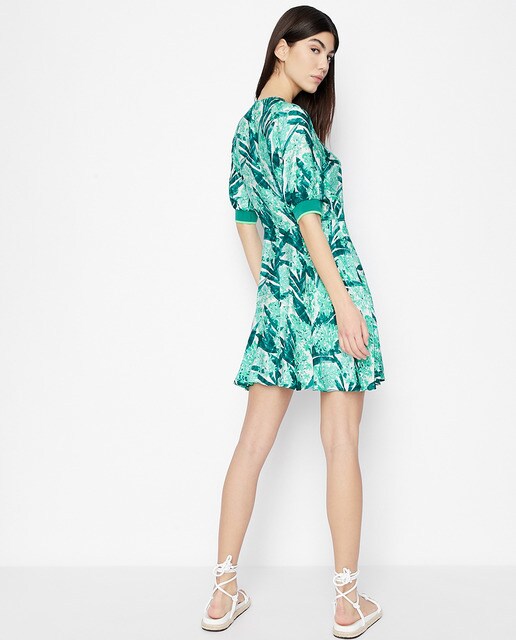 Vestido de mujer Cruzado Estampado de palmeras · Armani Exchange · El Corte  Inglés