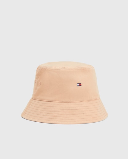 Imagen 0 de Sombrero de mujer Tommy Hilfiger en color beige con logotipo.