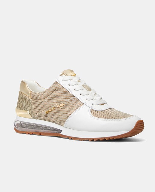Zapatillas deportivas de mujer en color oro con cordones y cámara de aire ·  Michael Michael Kors · El Corte Inglés