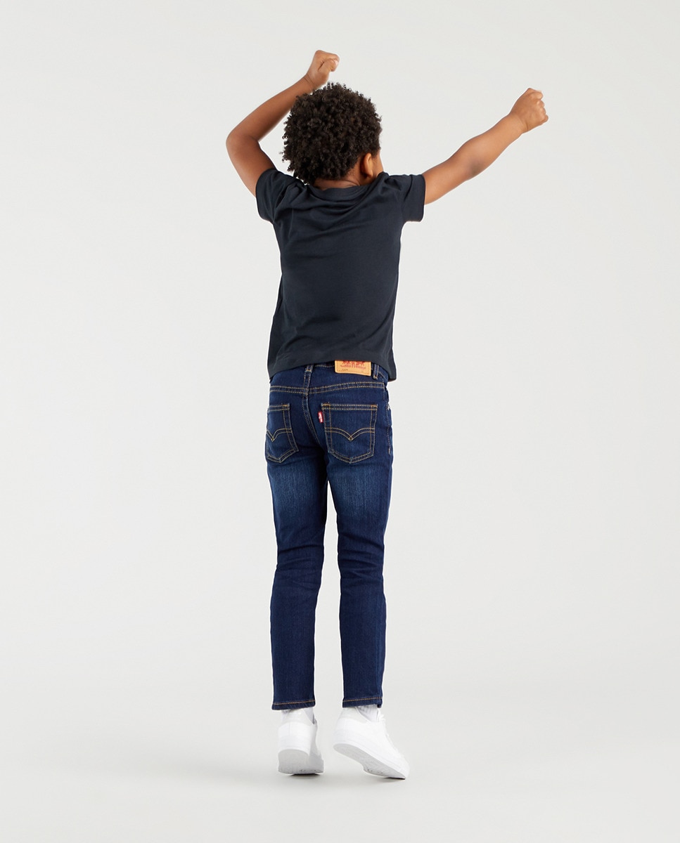 Calças skinny pretas Azul-marinho-2