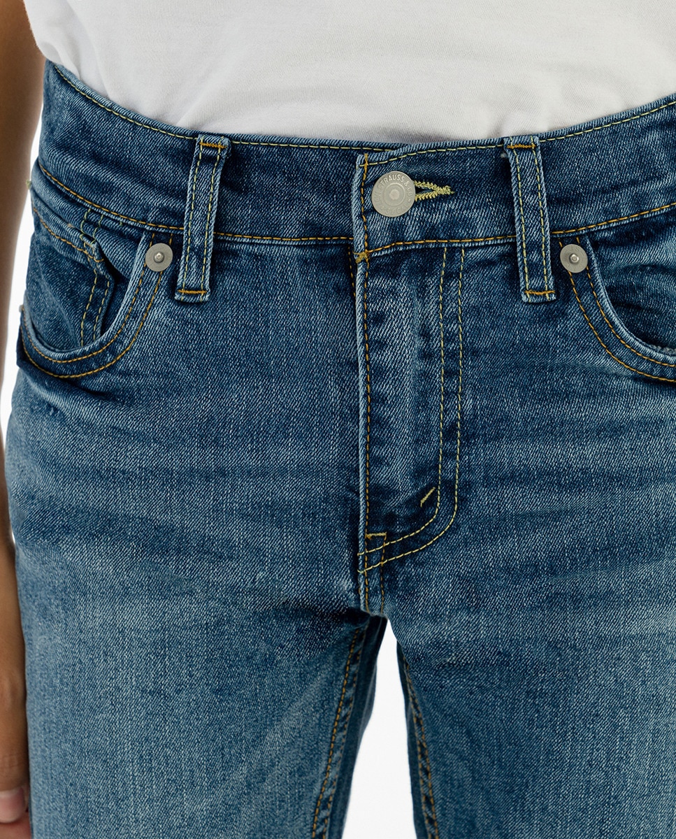 Calças skinny azuis Azul-3