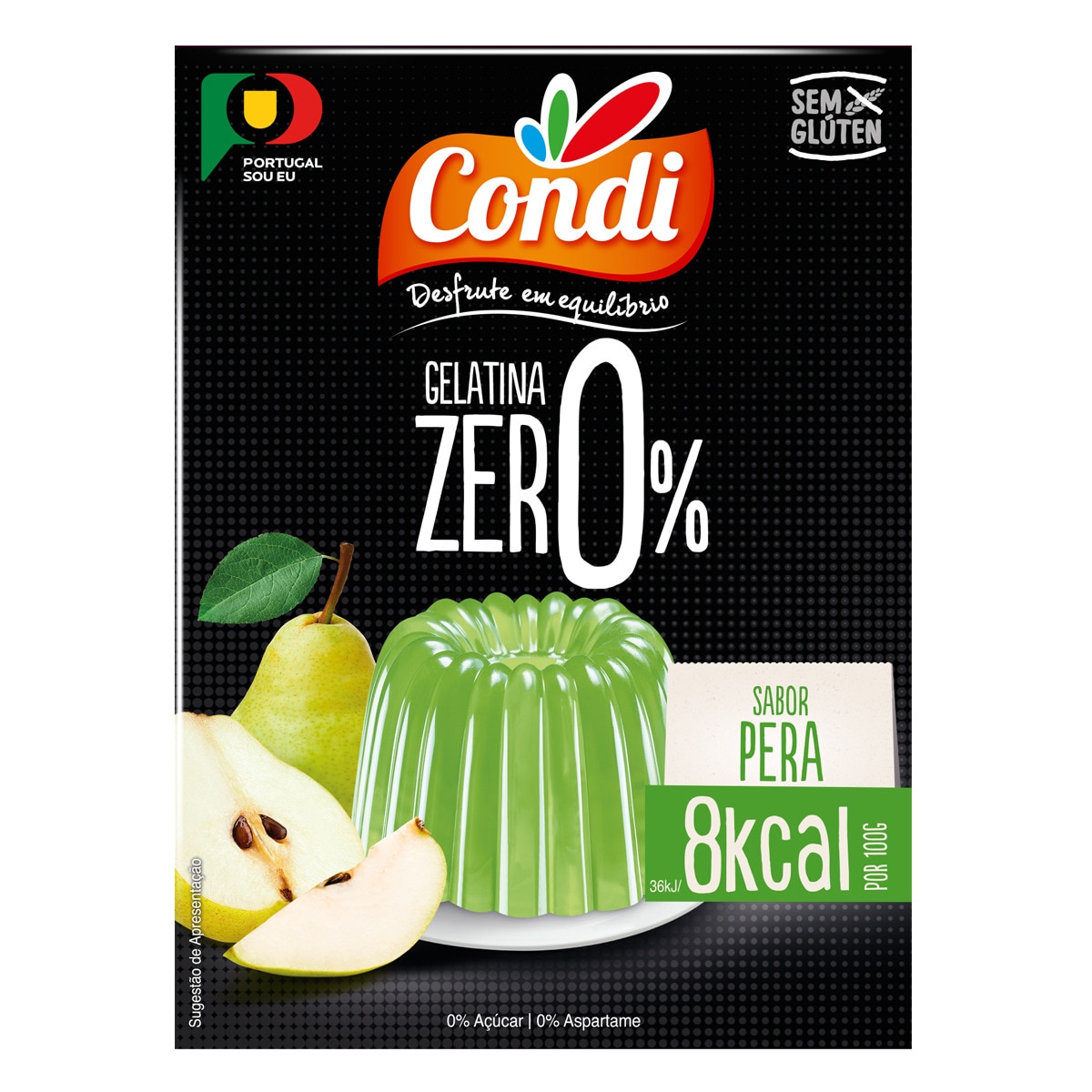 Condi Gelatina Zero Pêra embalagem 28 g