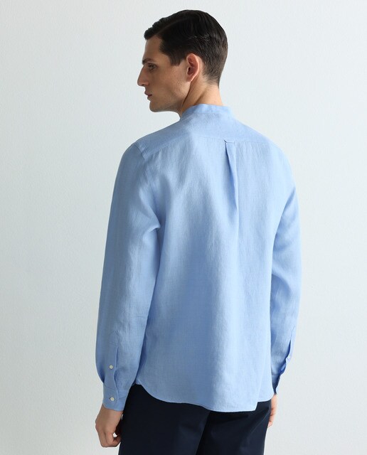 Camisa polera de lino de hombre regular lisa · Emidio Tucci · El Corte  Inglés