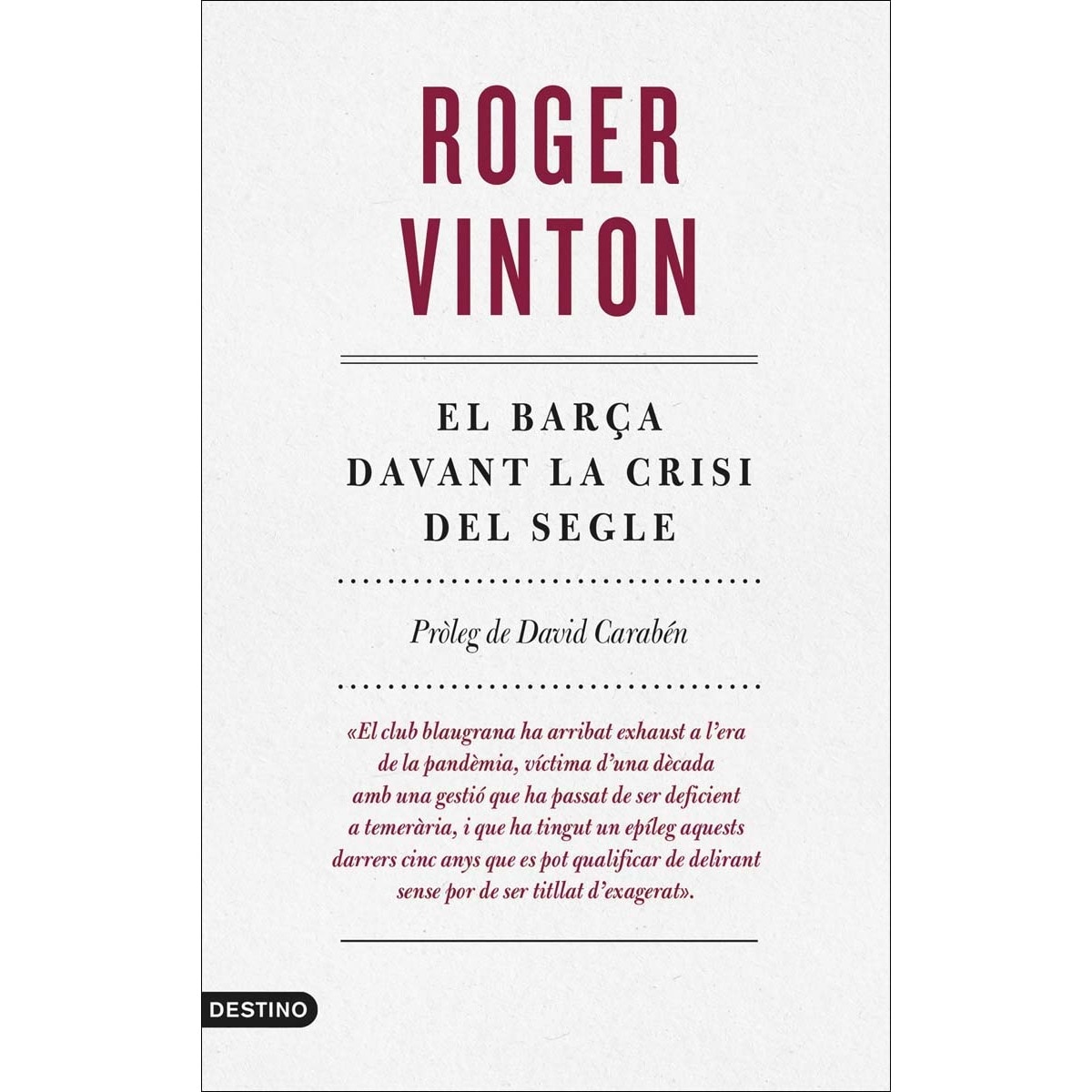 Imagem 0 de El Barça davant la crisi del segle (Capa mole)