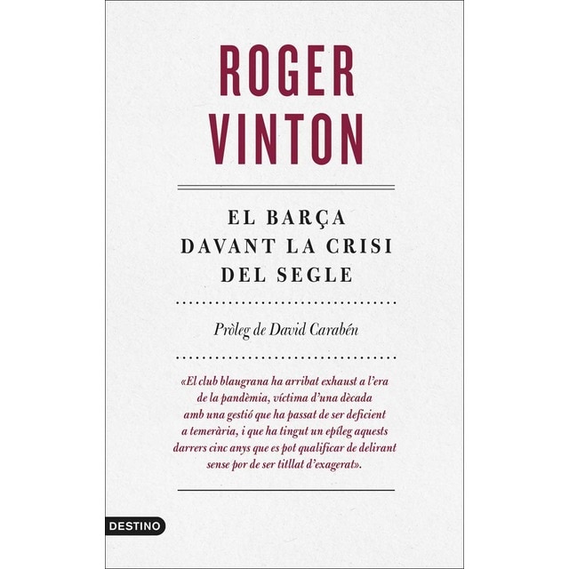 Imagem 0 de El Barça davant la crisi del segle (Capa mole)