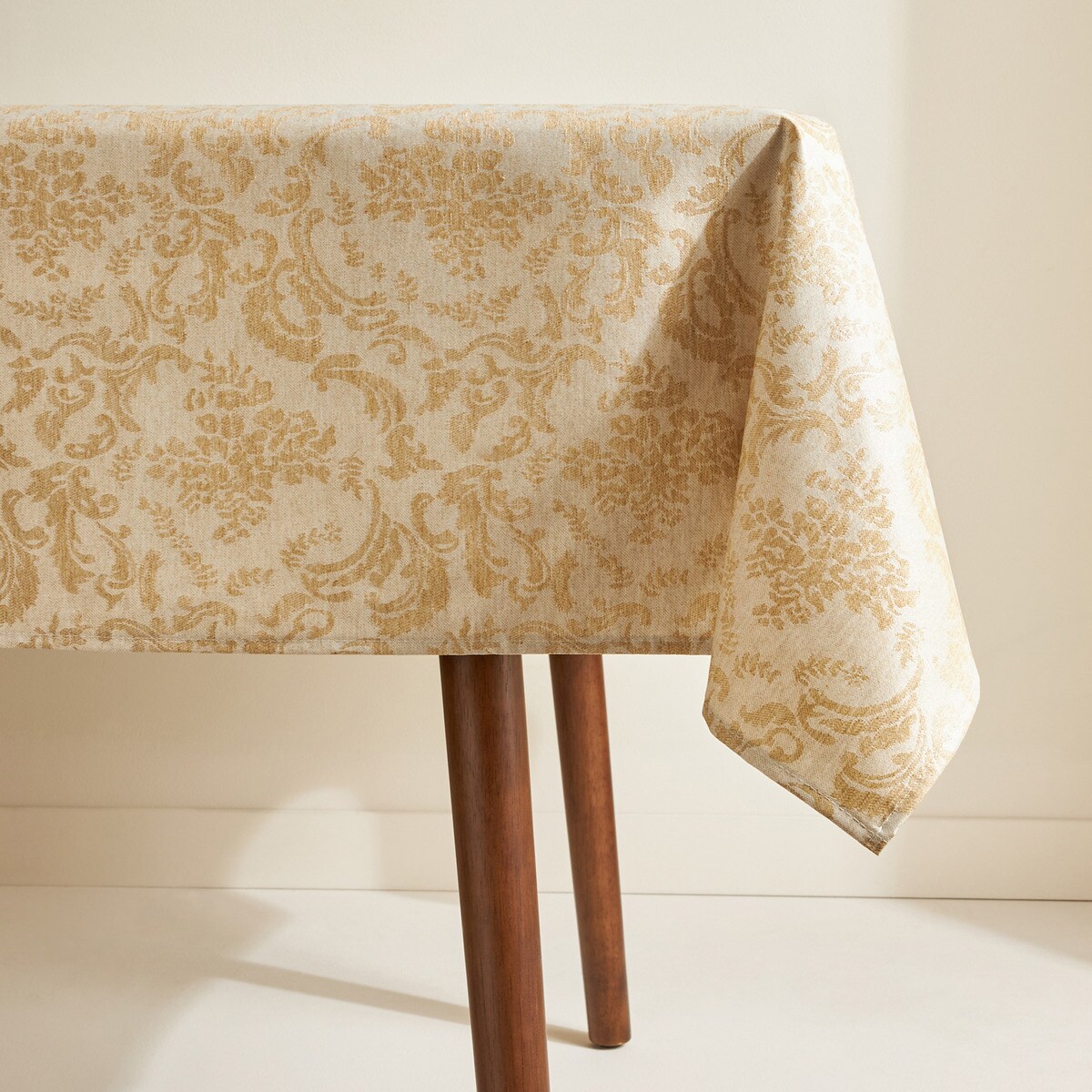 Toalha de mesa antimanchas resinada Ariadna Dourado-3