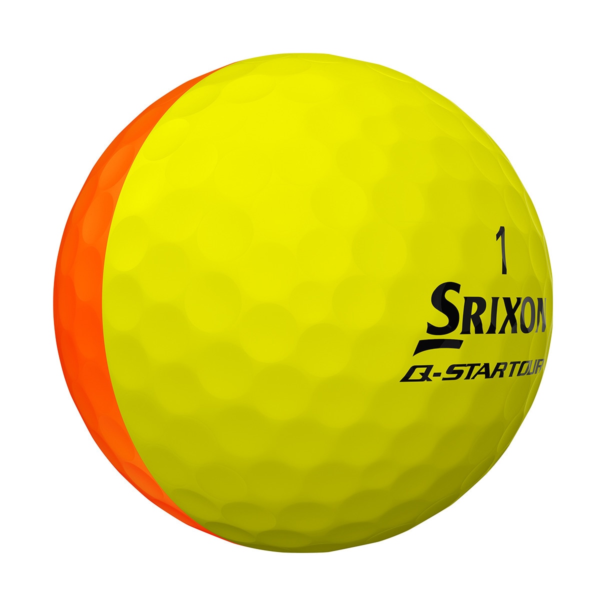 Caixa de 3 Bolas de Golf Q-Star Tour 3 Divide Amarelo / Laranja-1