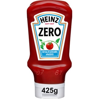 ketchup zero sin sal ni azúcares añadidos envase 425 g - Heinz