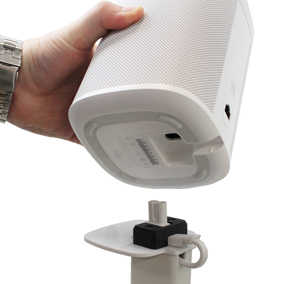 Soporte de suelo Cavus CSSOW para altavoces One y Play:1 Blanco-4