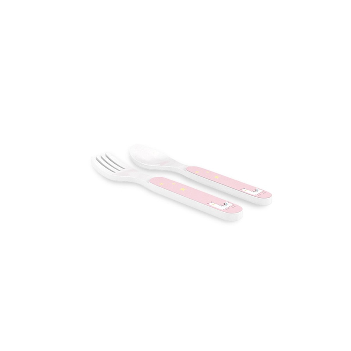 Vajilla 5 piezas Interbaby llama rosa Rosa-4