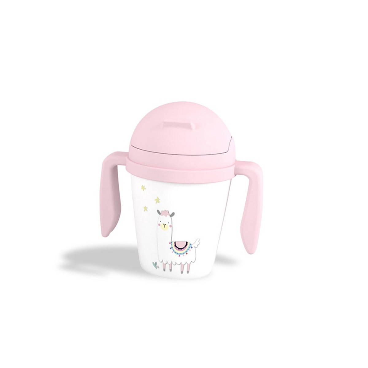 Vajilla 5 piezas Interbaby llama rosa Rosa-2