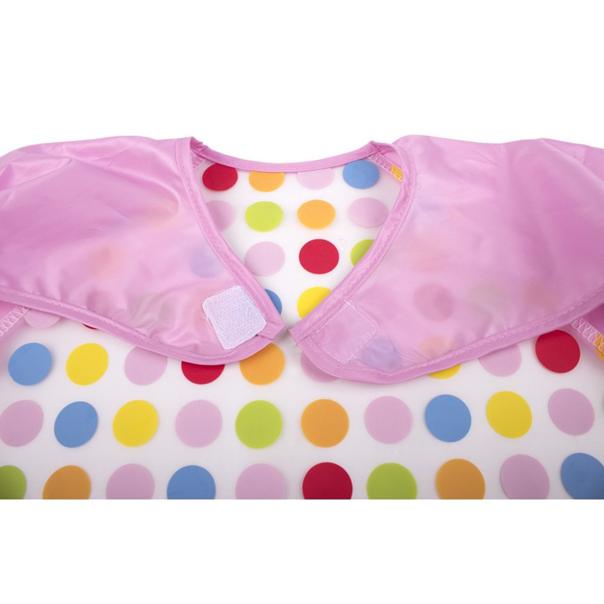 Babero con mangas Interbaby rosa Rosa-2