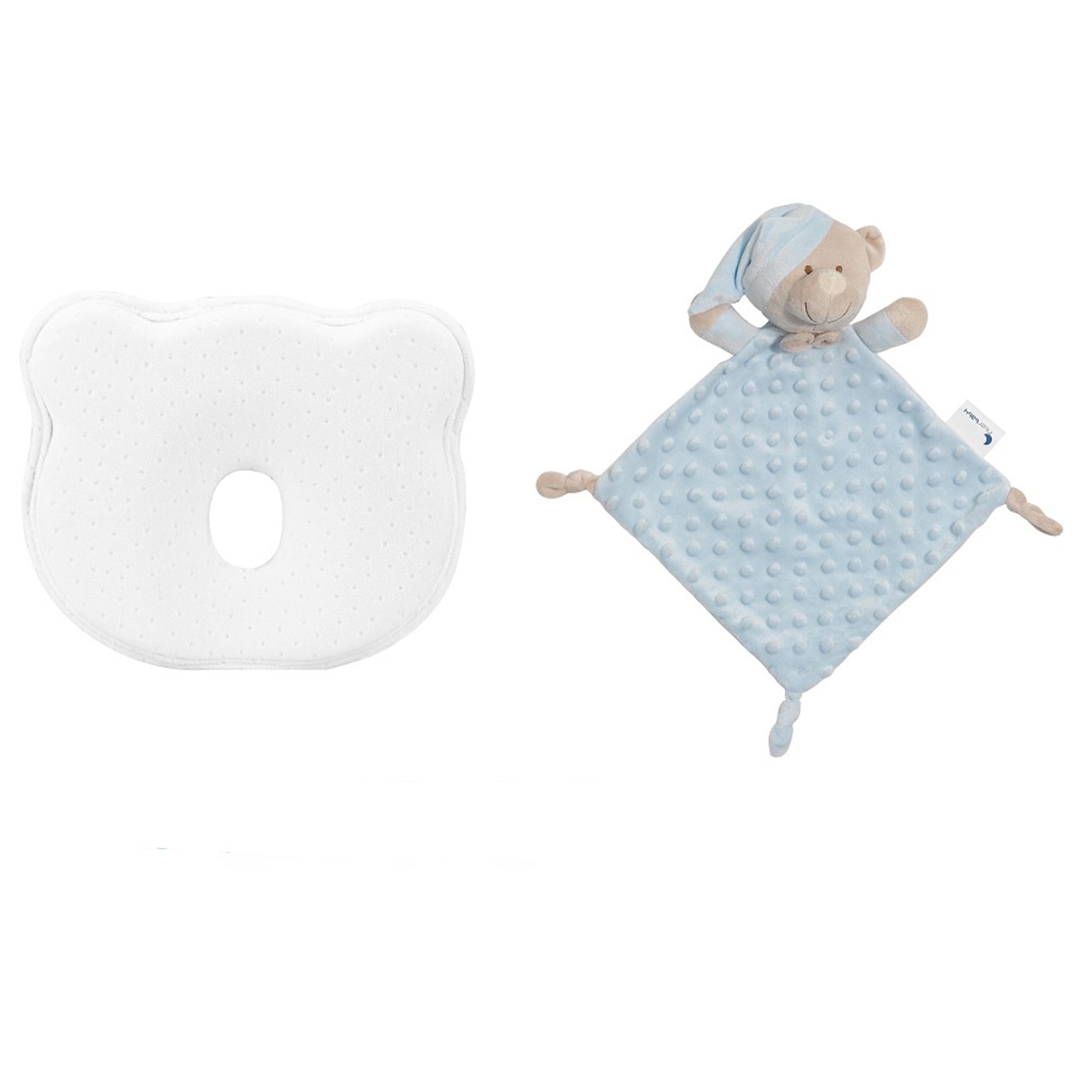 Cojín antiplagiocefalia Interbaby con dodou azul Azul-1