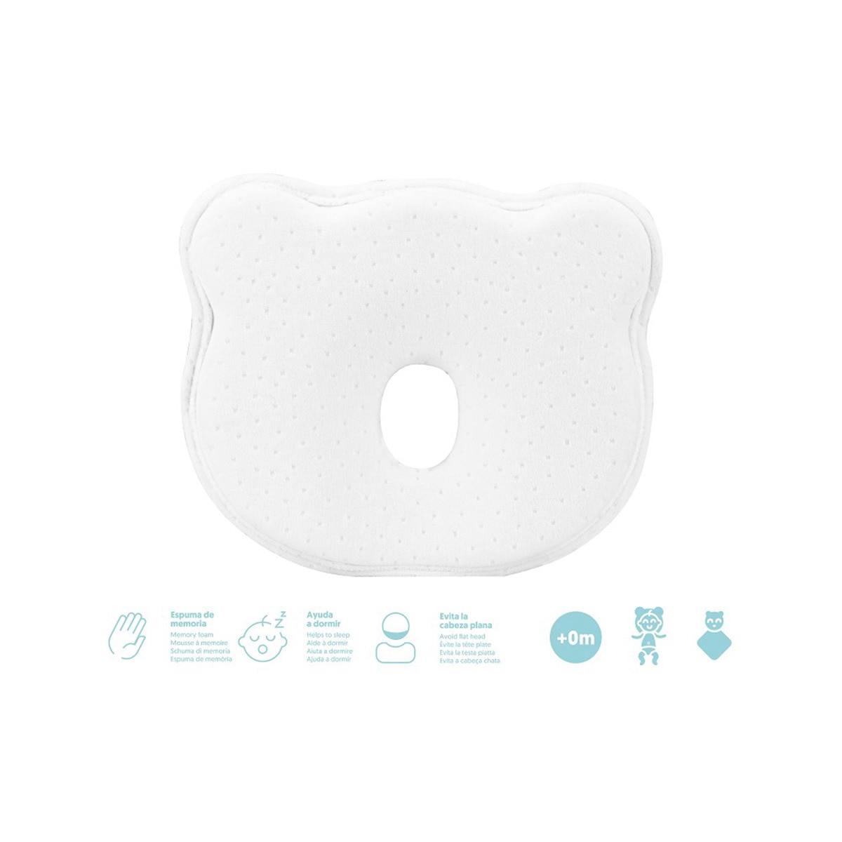 Cojín antiplagiocefalia Interbaby con dodou azul Azul-2