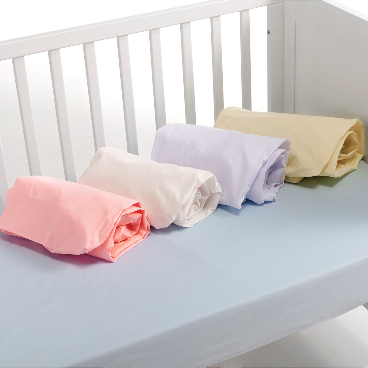 Sábana bajera Interbaby para cuna blanco Blanco-1