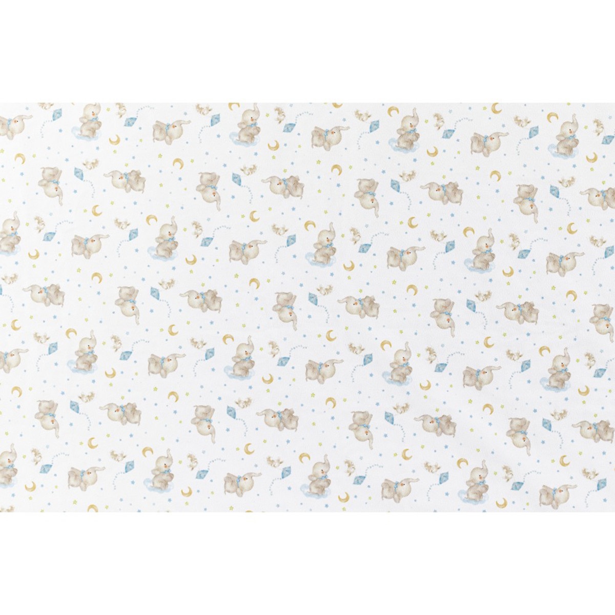 Manta Interbaby burbuja con borreguillo elefante azul Azul-2