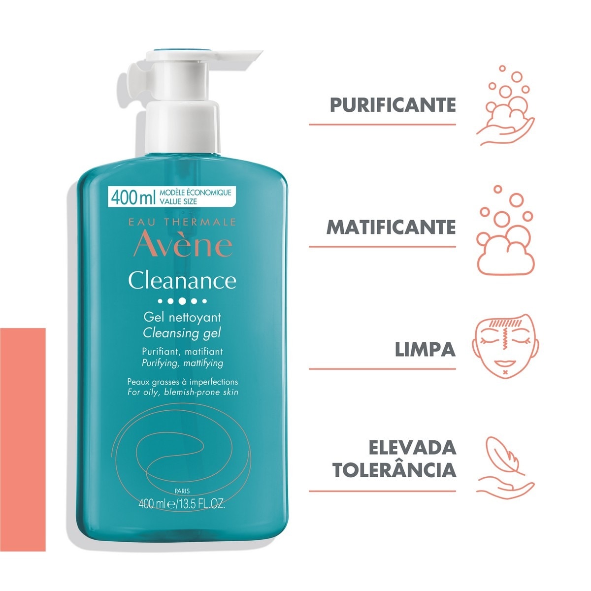 Gel Cleanance com doseador Avène 4
