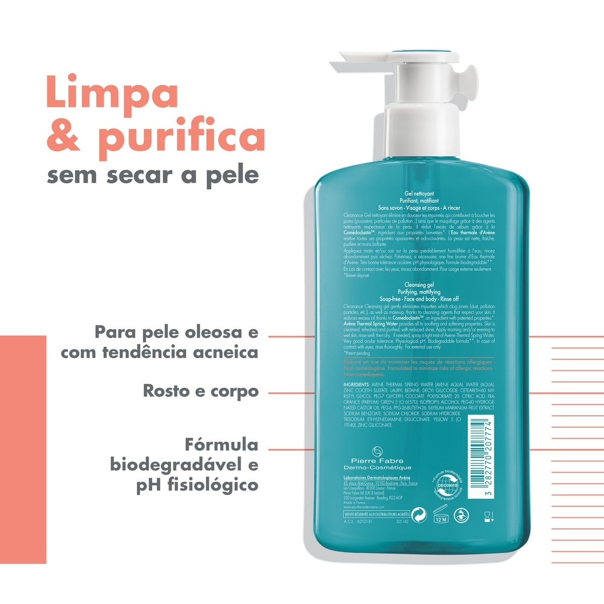 Gel Cleanance com doseador Avène 2